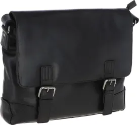 Austen & Co Black Leather Messenger Bag