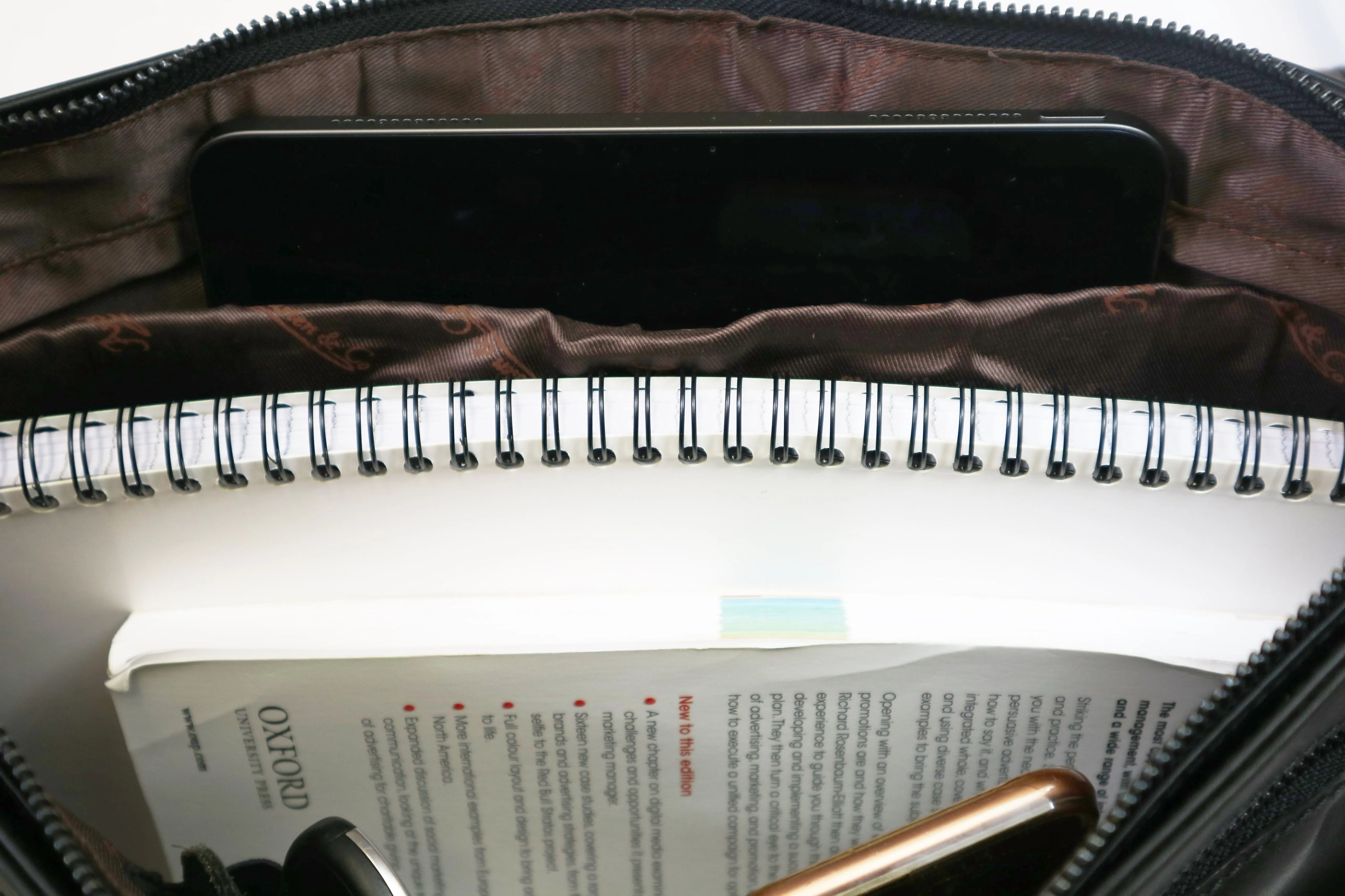 Austen & Co Black Leather Messenger Bag