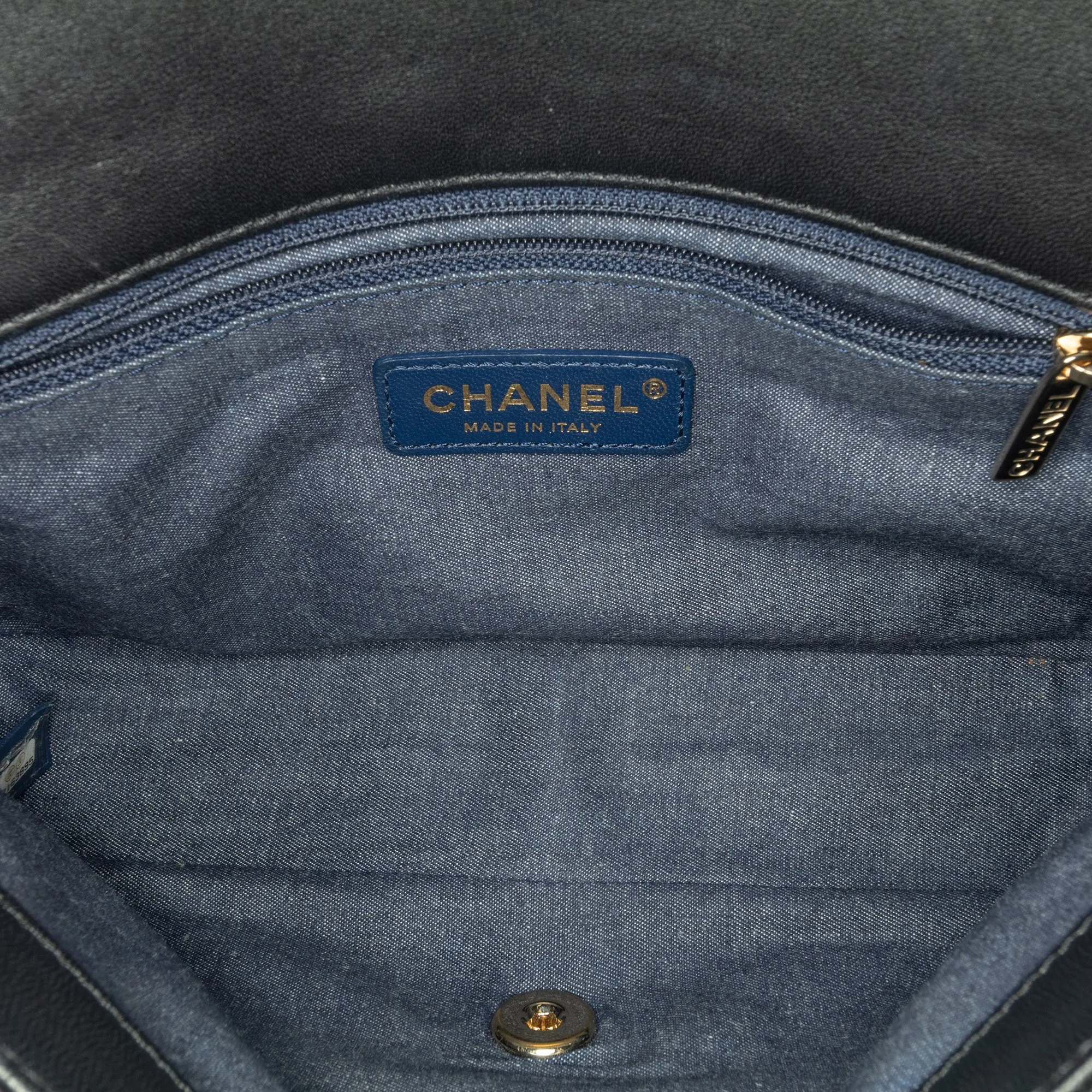 Black Chanel Small Lambskin Elegant Chain Single Flap Satchel