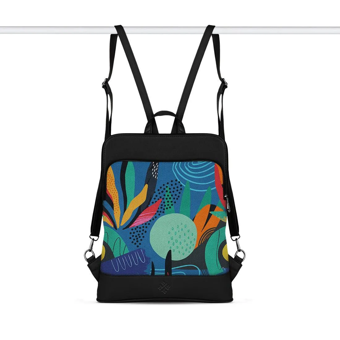Black Laptop Backpack Abstract