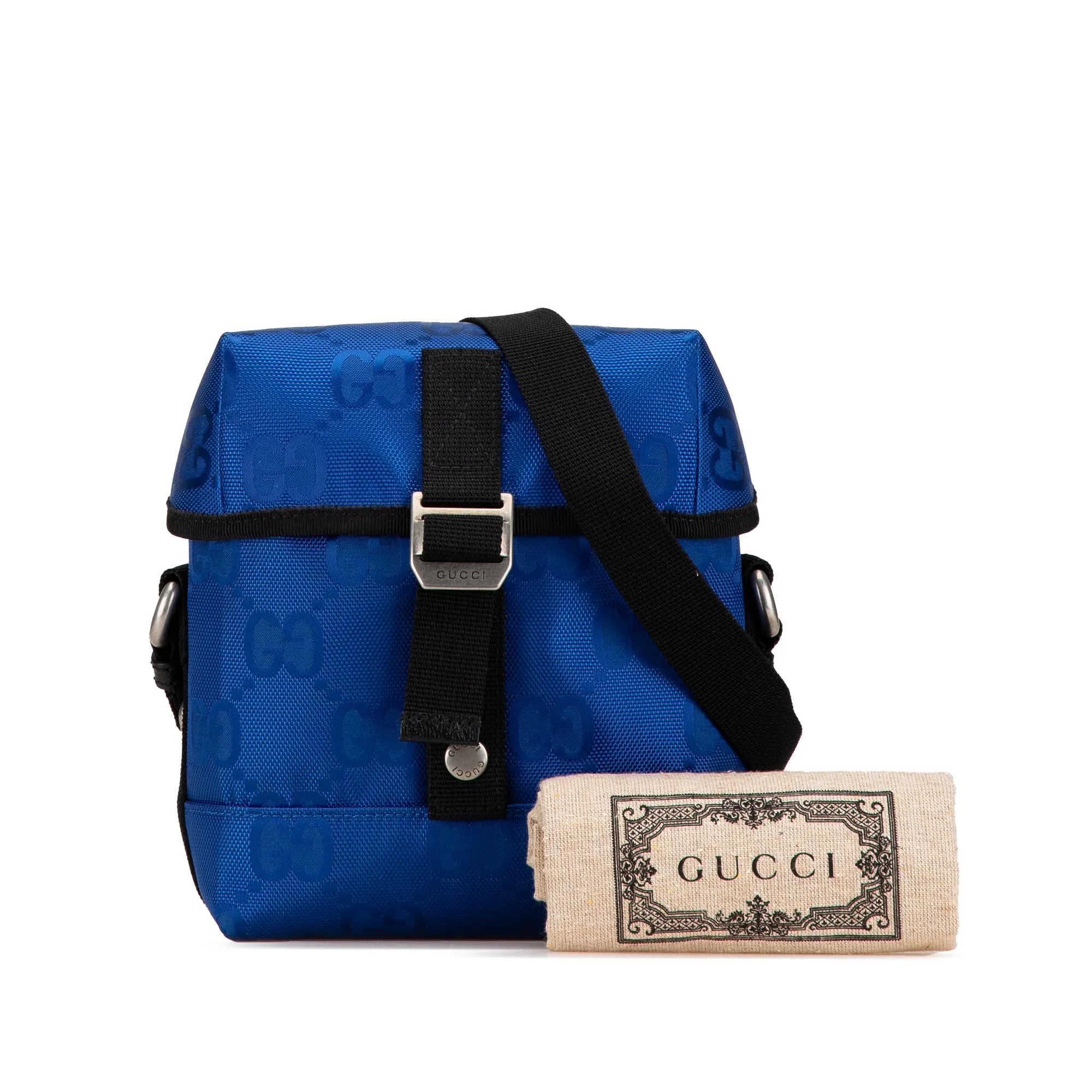 Blue Gucci GG Econyl Off The Grid Messenger Bag