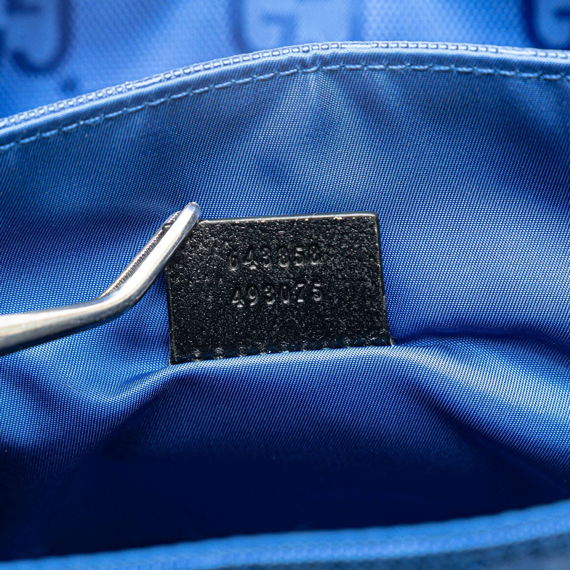 Blue Gucci GG Econyl Off The Grid Messenger Bag