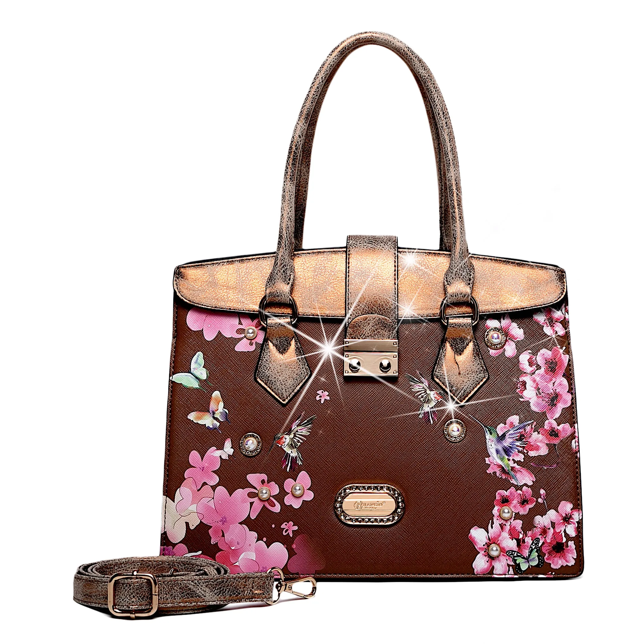 Brangio Elegant Blossom Satchel