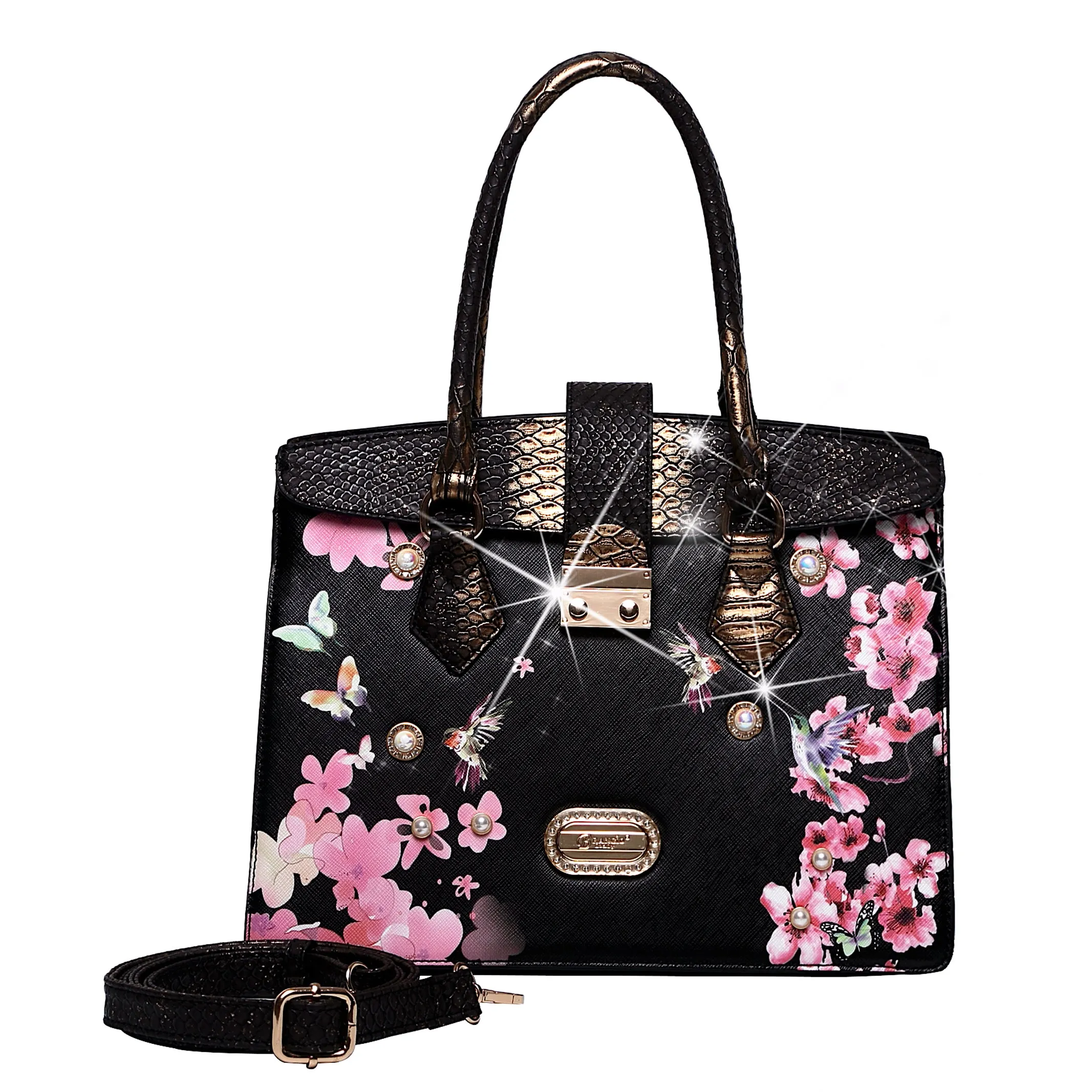 Brangio Elegant Blossom Satchel