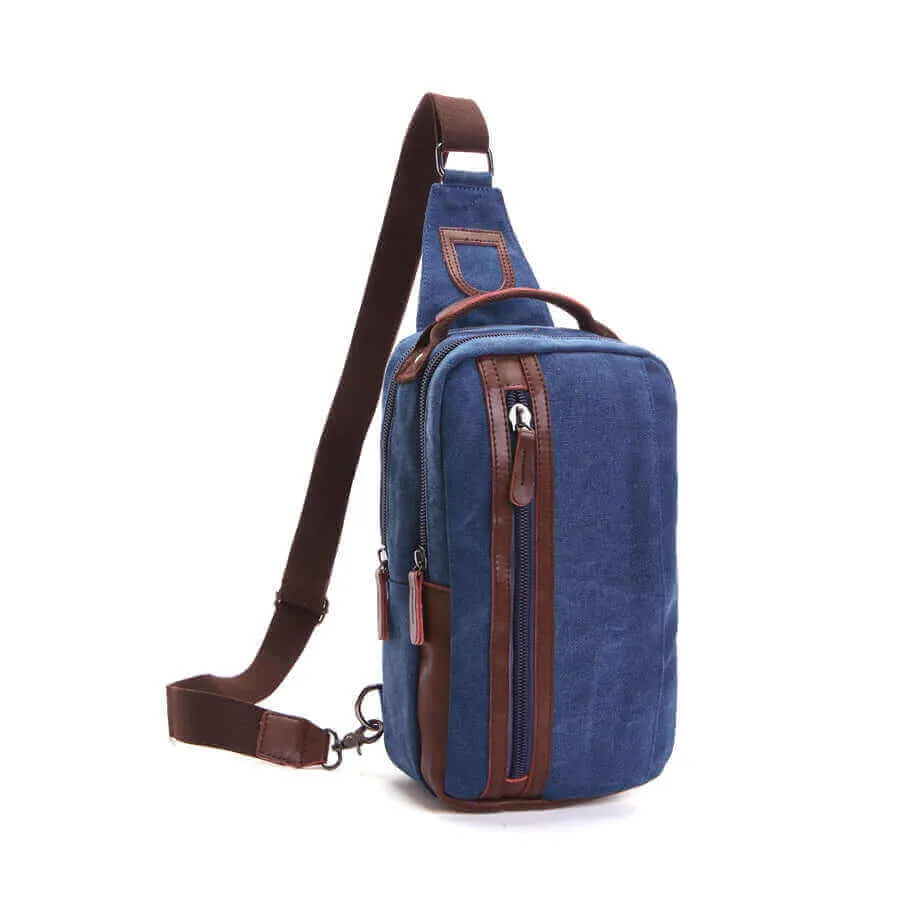 Canvas Chest Sling Bag - Stylish & Functional