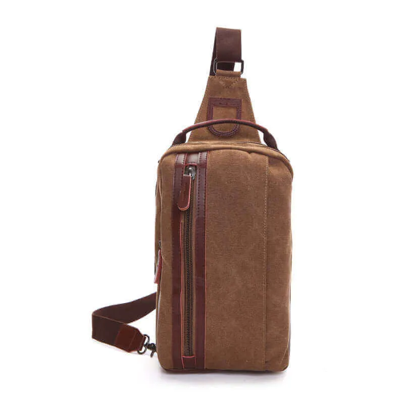 Canvas Chest Sling Bag - Stylish & Functional