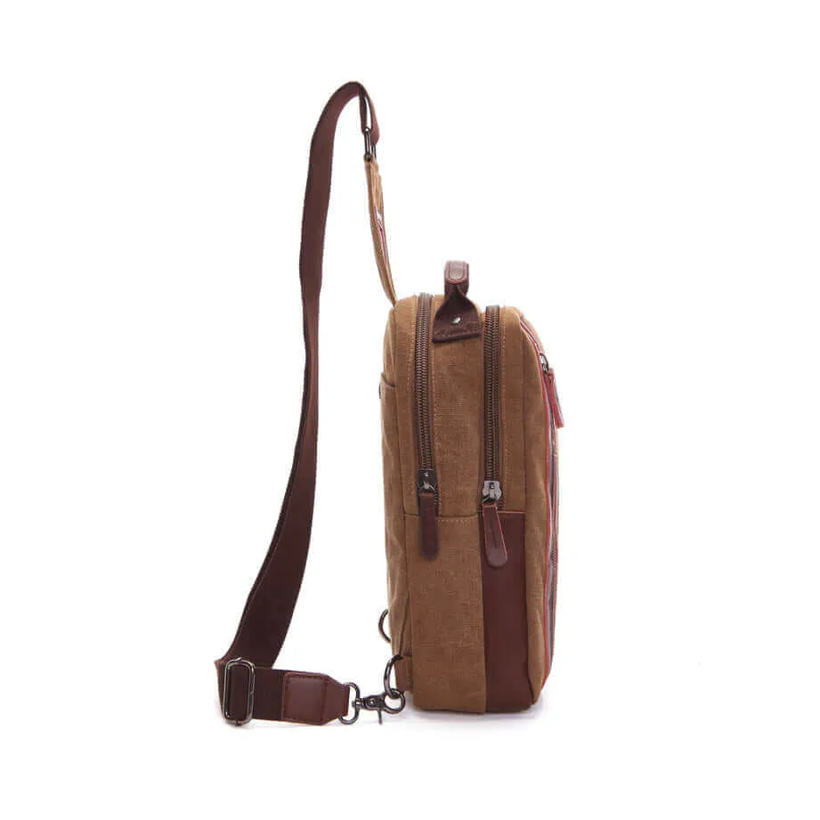Canvas Chest Sling Bag - Stylish & Functional