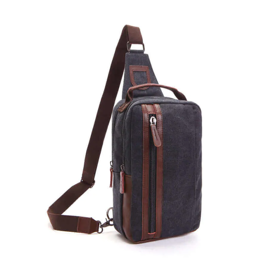 Canvas Chest Sling Bag - Stylish & Functional