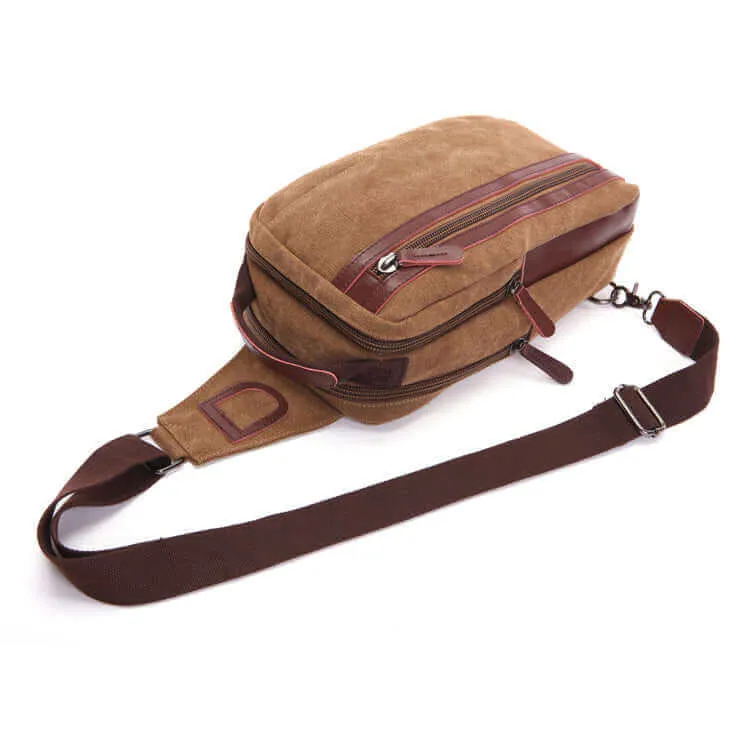 Canvas Chest Sling Bag - Stylish & Functional