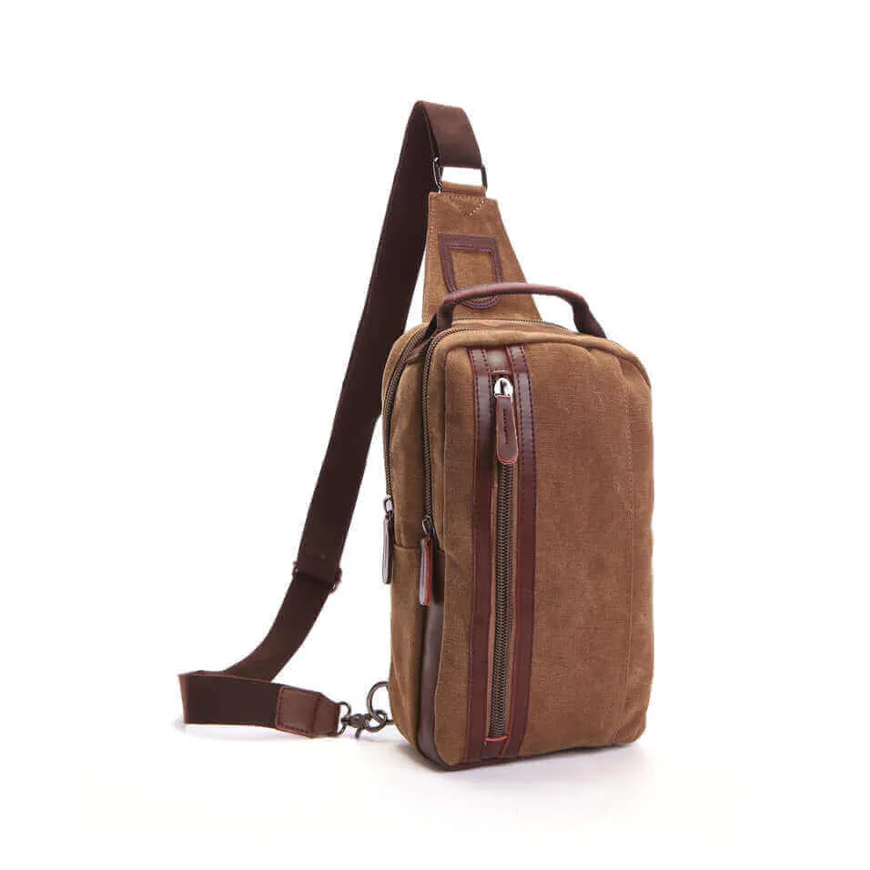 Canvas Chest Sling Bag - Stylish & Functional
