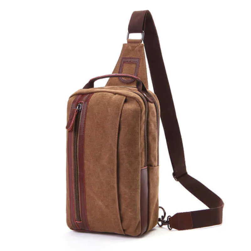 Canvas Chest Sling Bag - Stylish & Functional