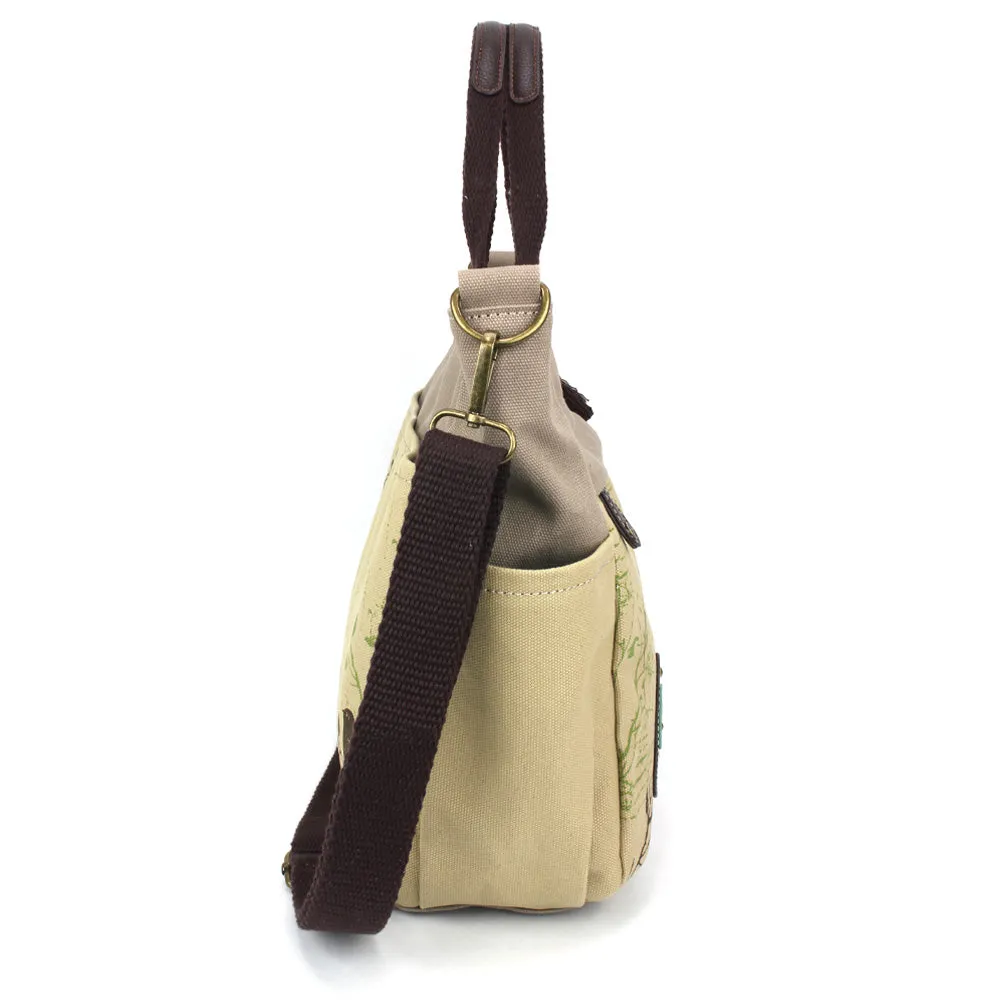 Canvas Print Pocket Tote - Bird