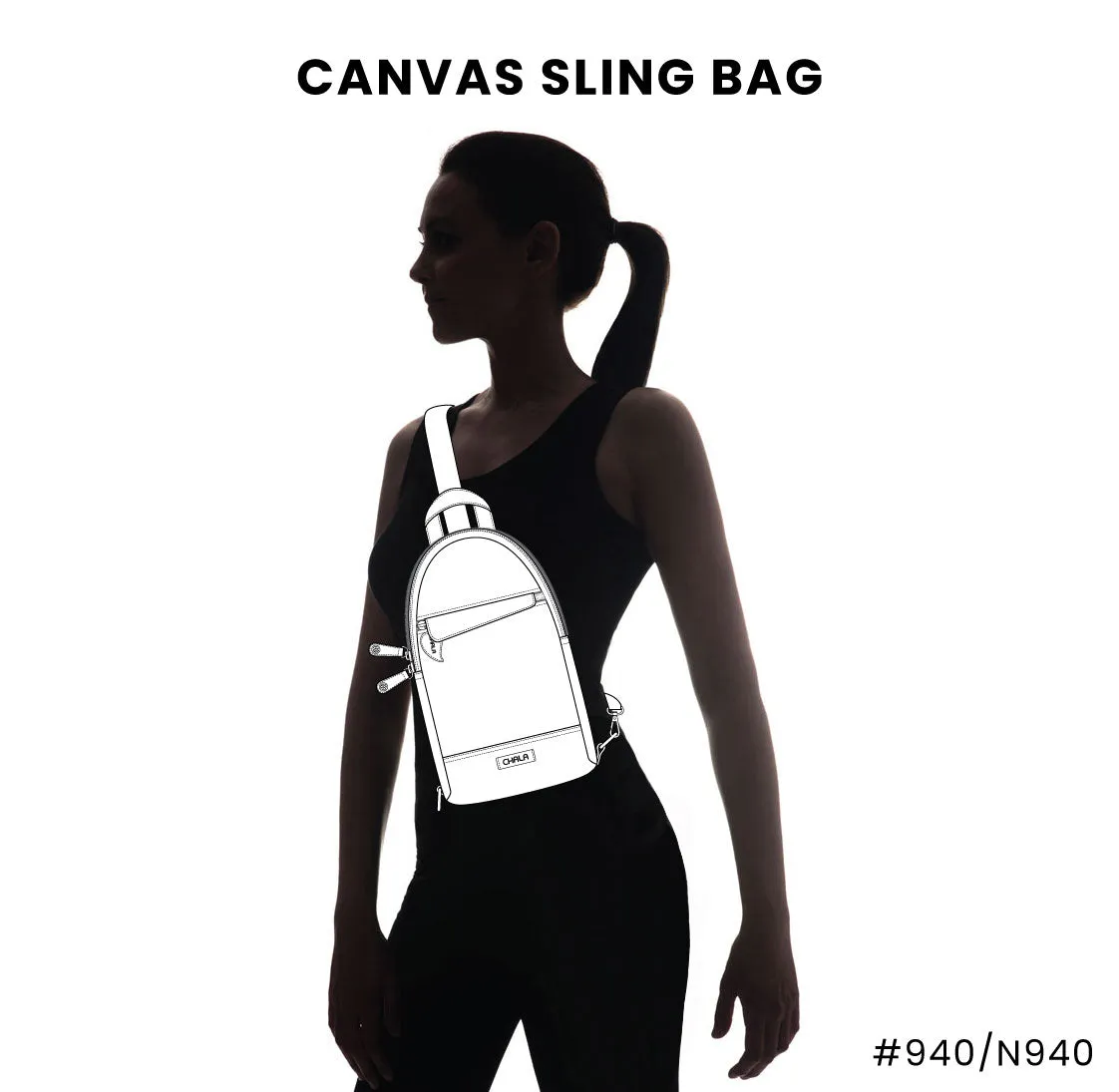 Canvas Sling Bag - Bird