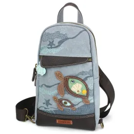 Canvas Sling Bag - Turtles
