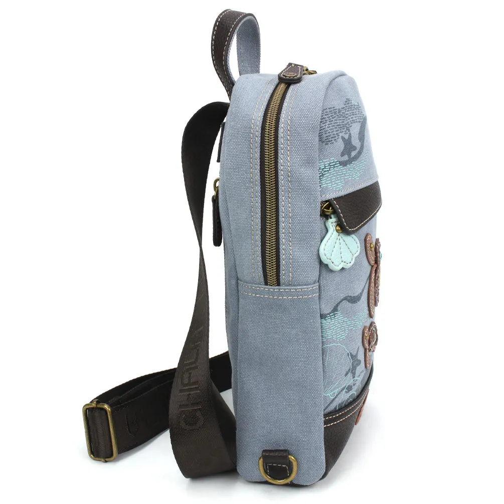 Canvas Sling Bag - Turtles