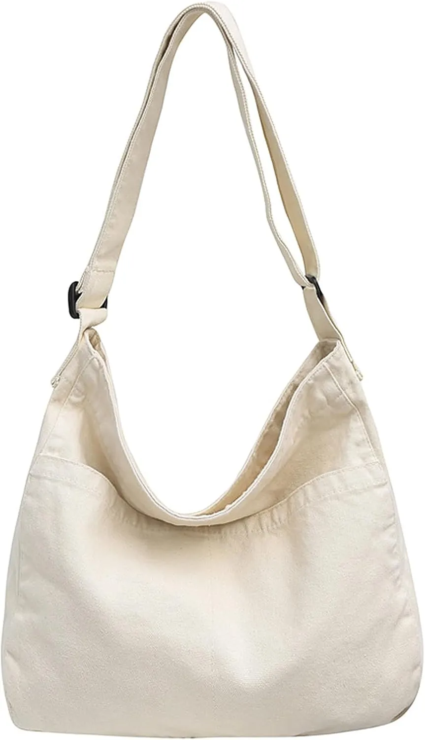 Canvas Tote Bag Large Crossbody Hobo Bag for Women and Men Messenger Bags Shoulder Handbag Casual Purse Travel Work