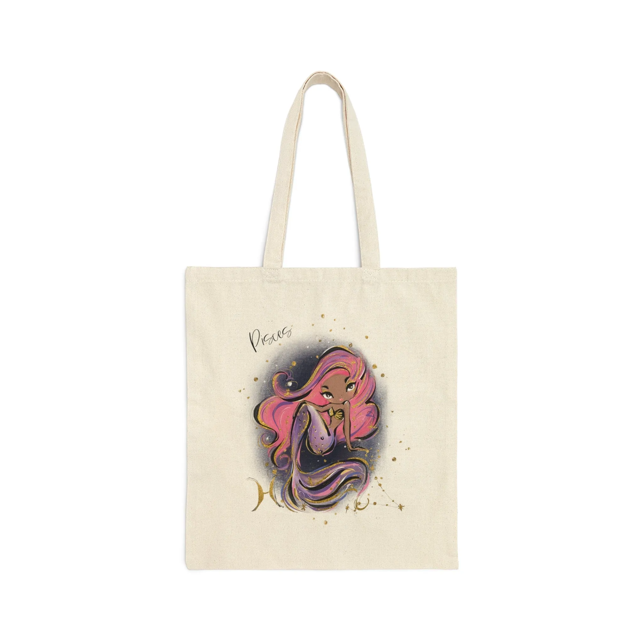 Canvas Tote Bag, Zodiac, Pisces
