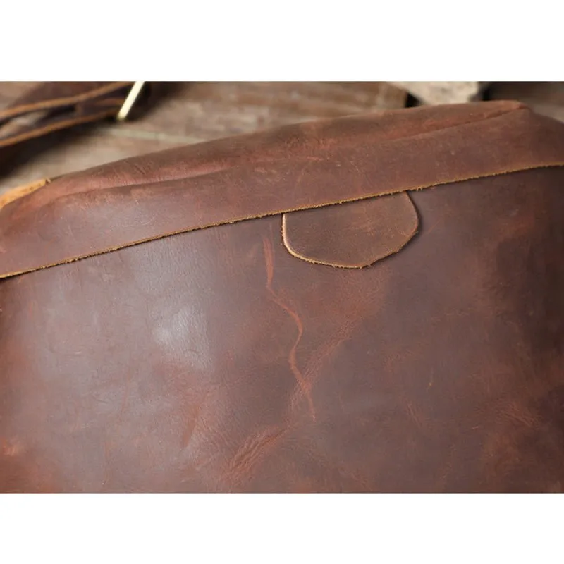Classic Leather Vintage Cross Body Sling Bag for Men