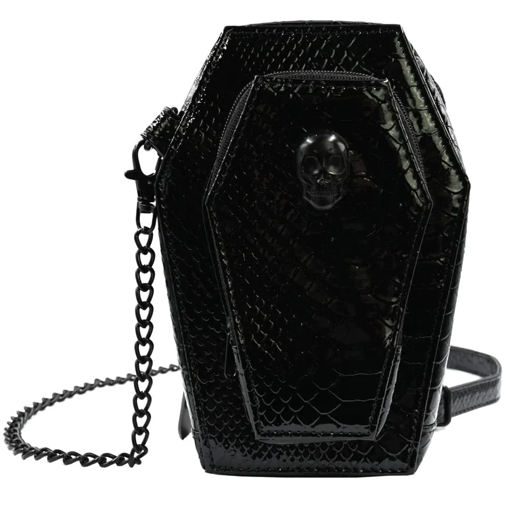 Coffin Mini Crossbody Skull Purse