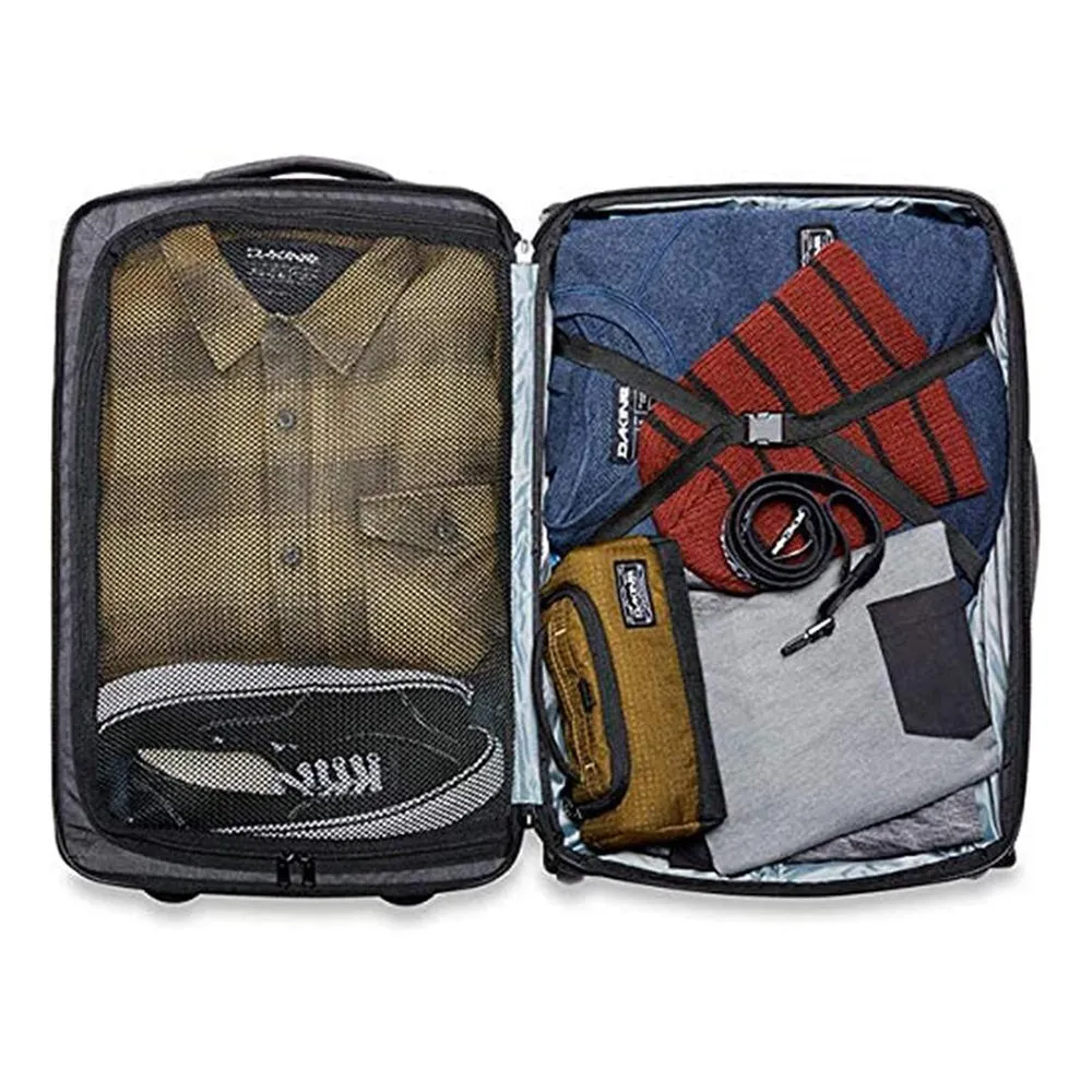Dakine Unisex Cyan Scribble Carry On EQ Roller 40L Luggage Bag - 10002922-CYANSCRIBBLE