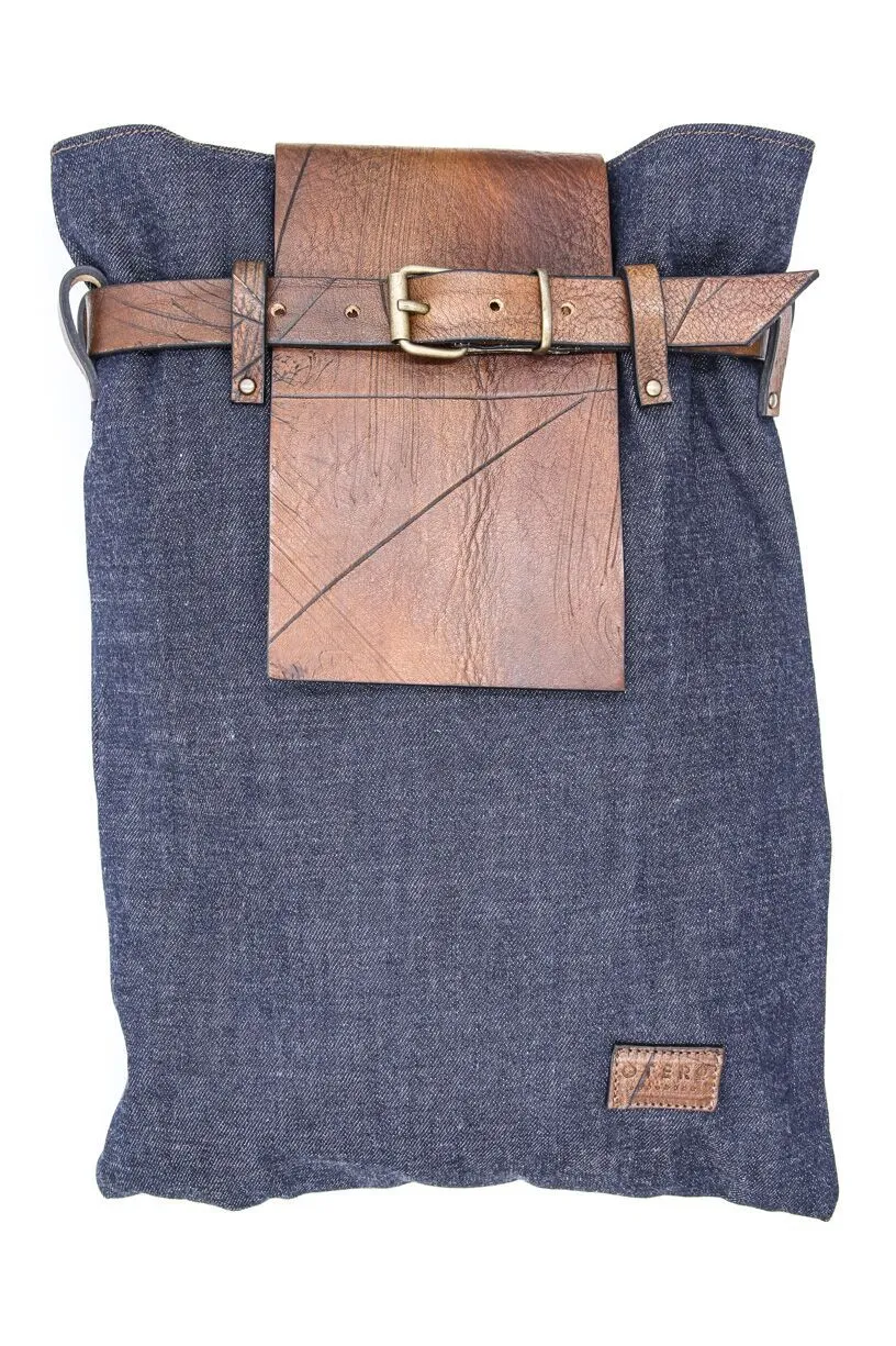 Denim Belted City & Urban Backpack