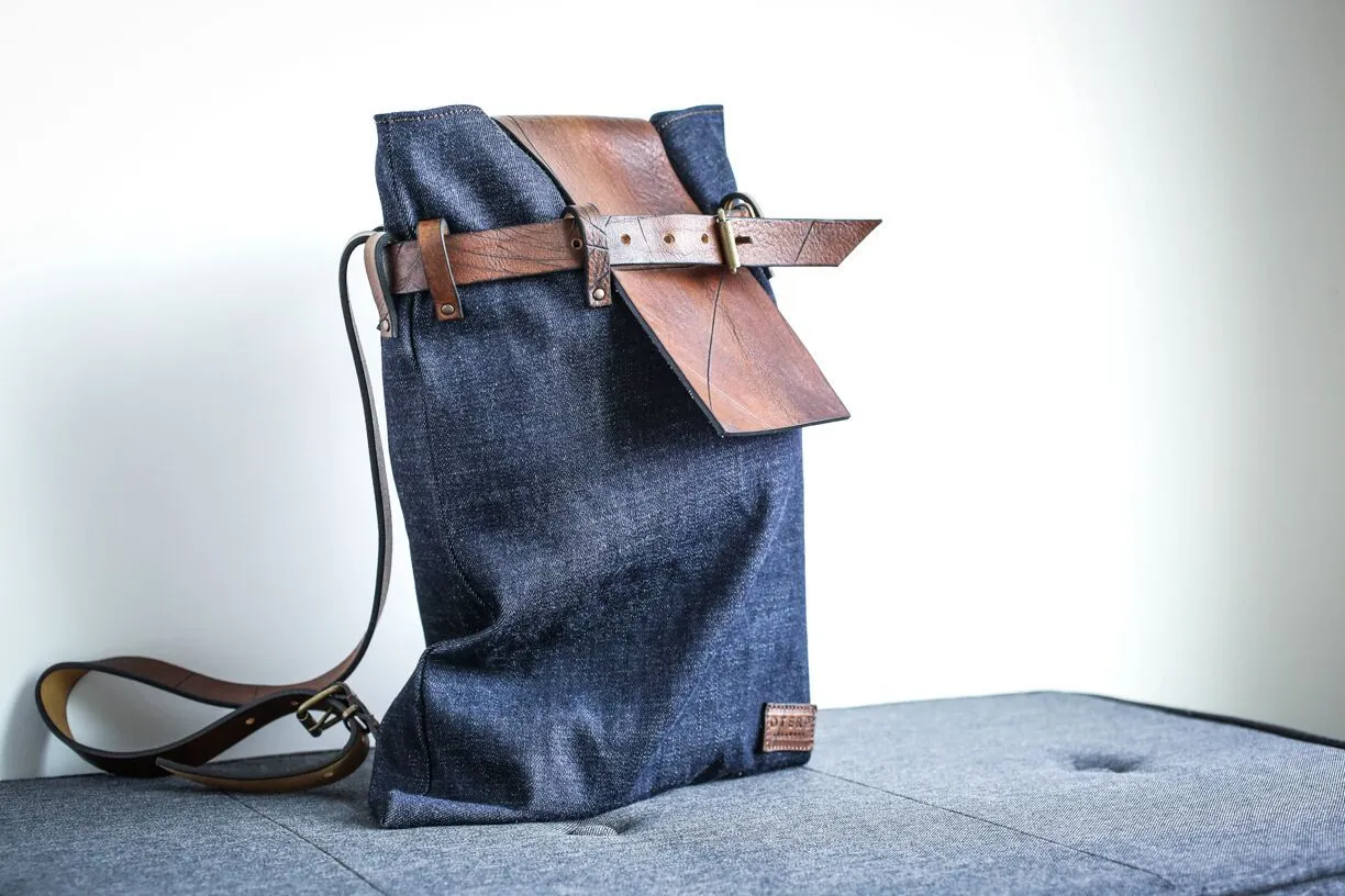 Denim Belted City & Urban Backpack