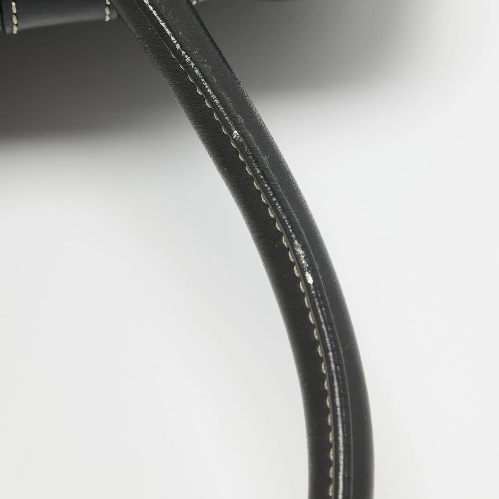 DIOR Black Leather St. Germain Flap Satchel