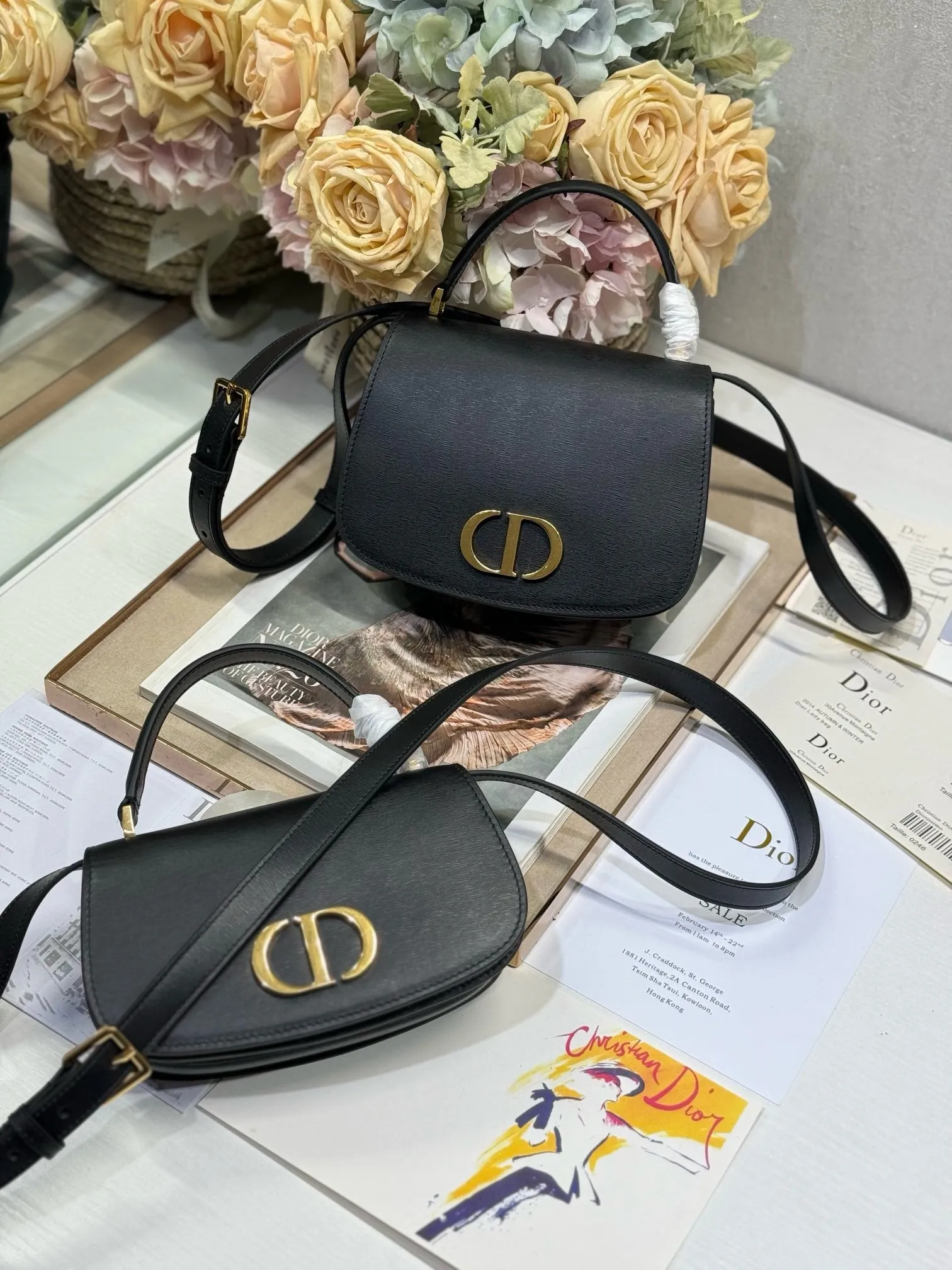 DR485 Small/Medium 30 Montaigne Avenue Top Handle Bag / HIGHEST QUALITY VERSION