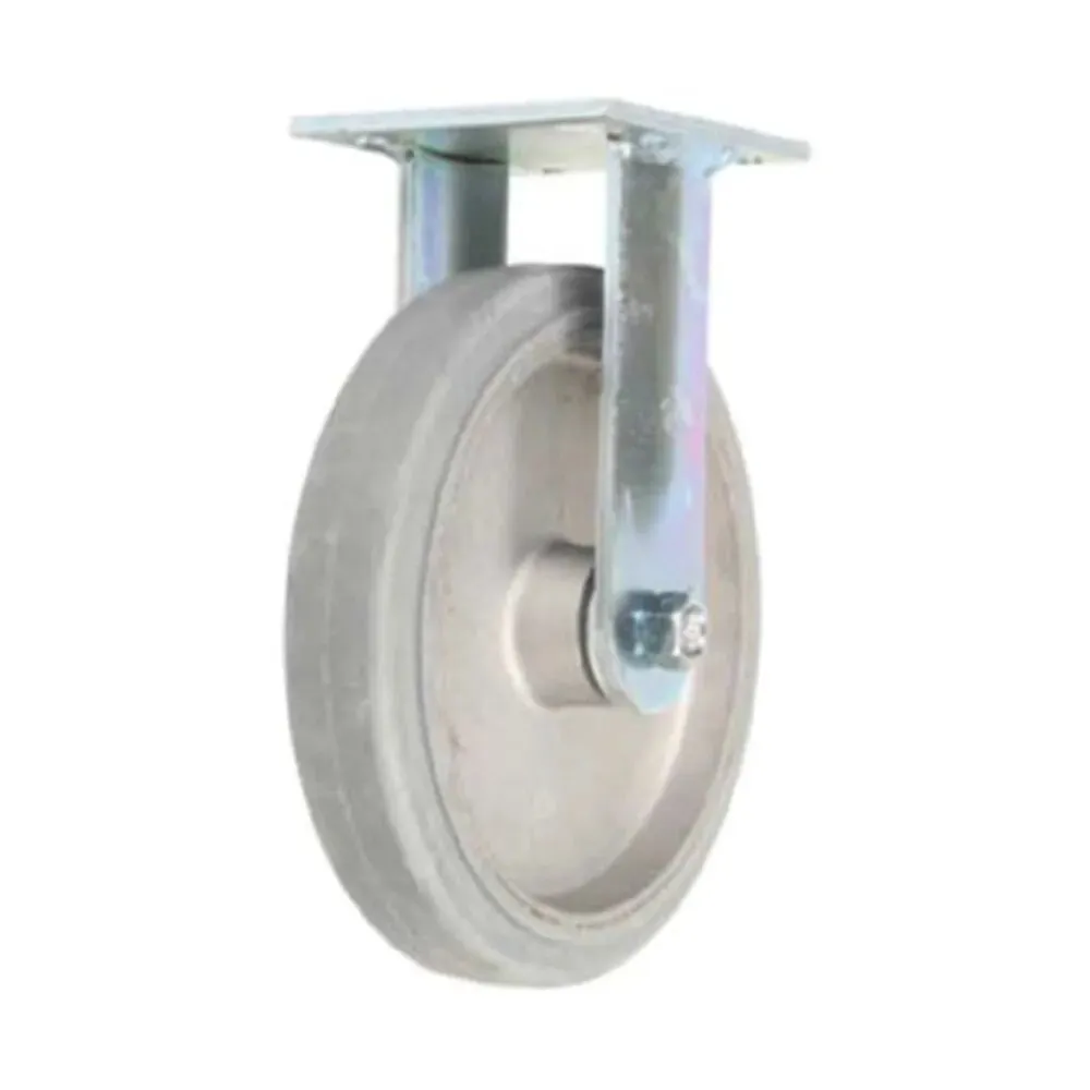 Forbes Industries 1639-R 8" MOR Gray Wheel Cast Aluminum Hub & Rigid Caster