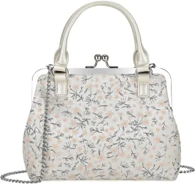 GM LIKKIE Kiss Lock Purses and Handbags, Vintage PU Leather Clutch Purses for Women, Top Handle Evening Handbag