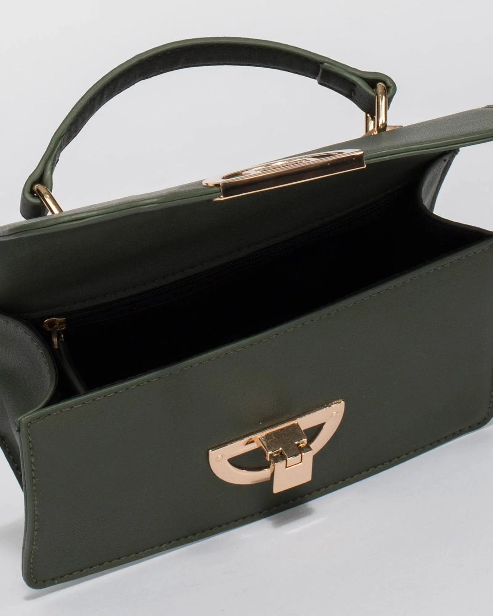 Green Tia Top Handle Bag