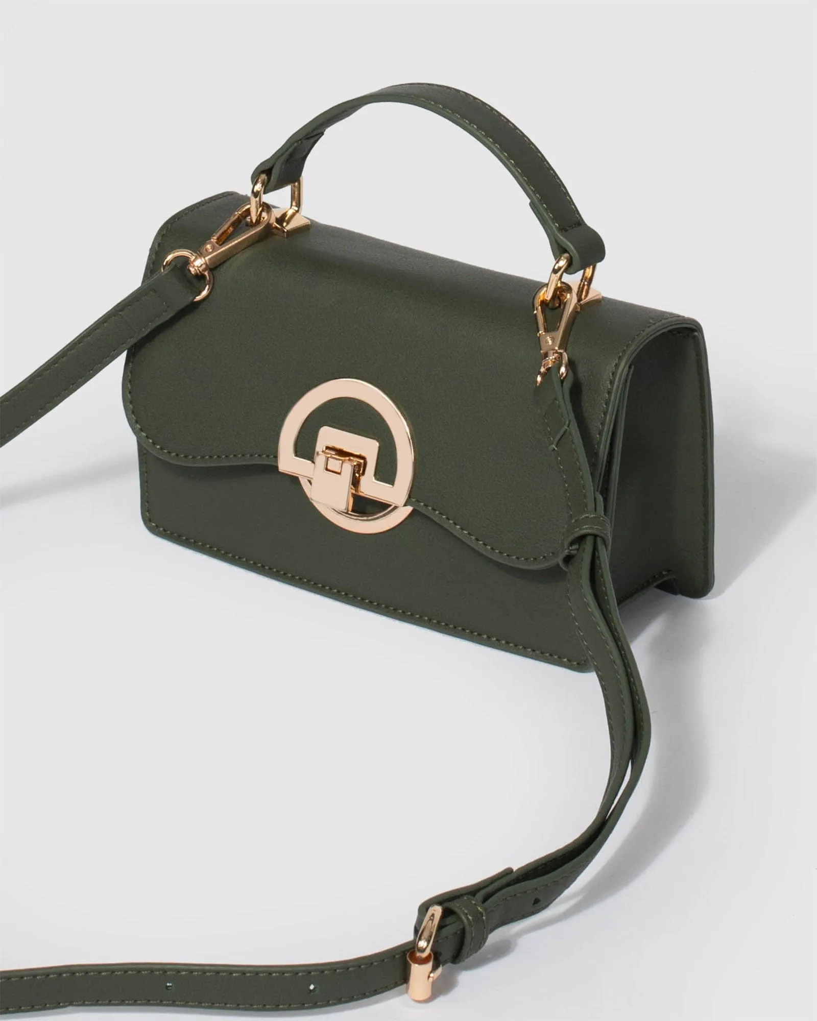 Green Tia Top Handle Bag