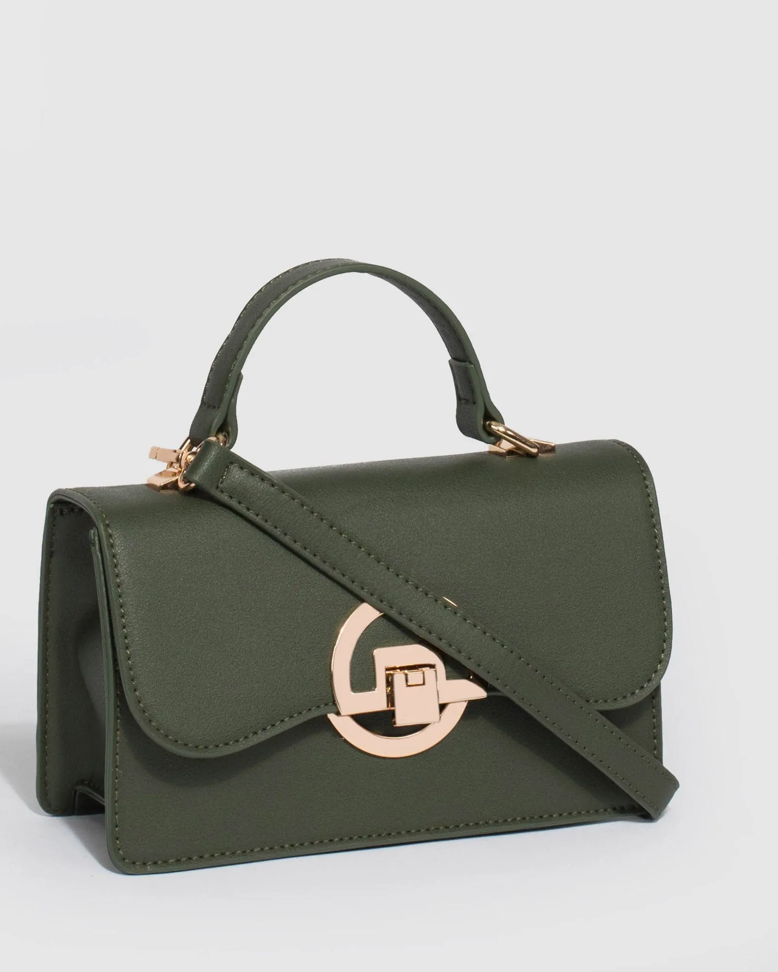 Green Tia Top Handle Bag