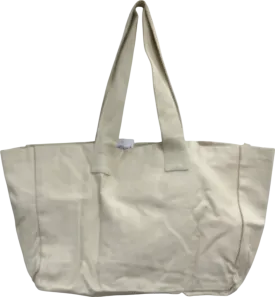gymshark Cream Oversized Canvas Tote Bag One Size