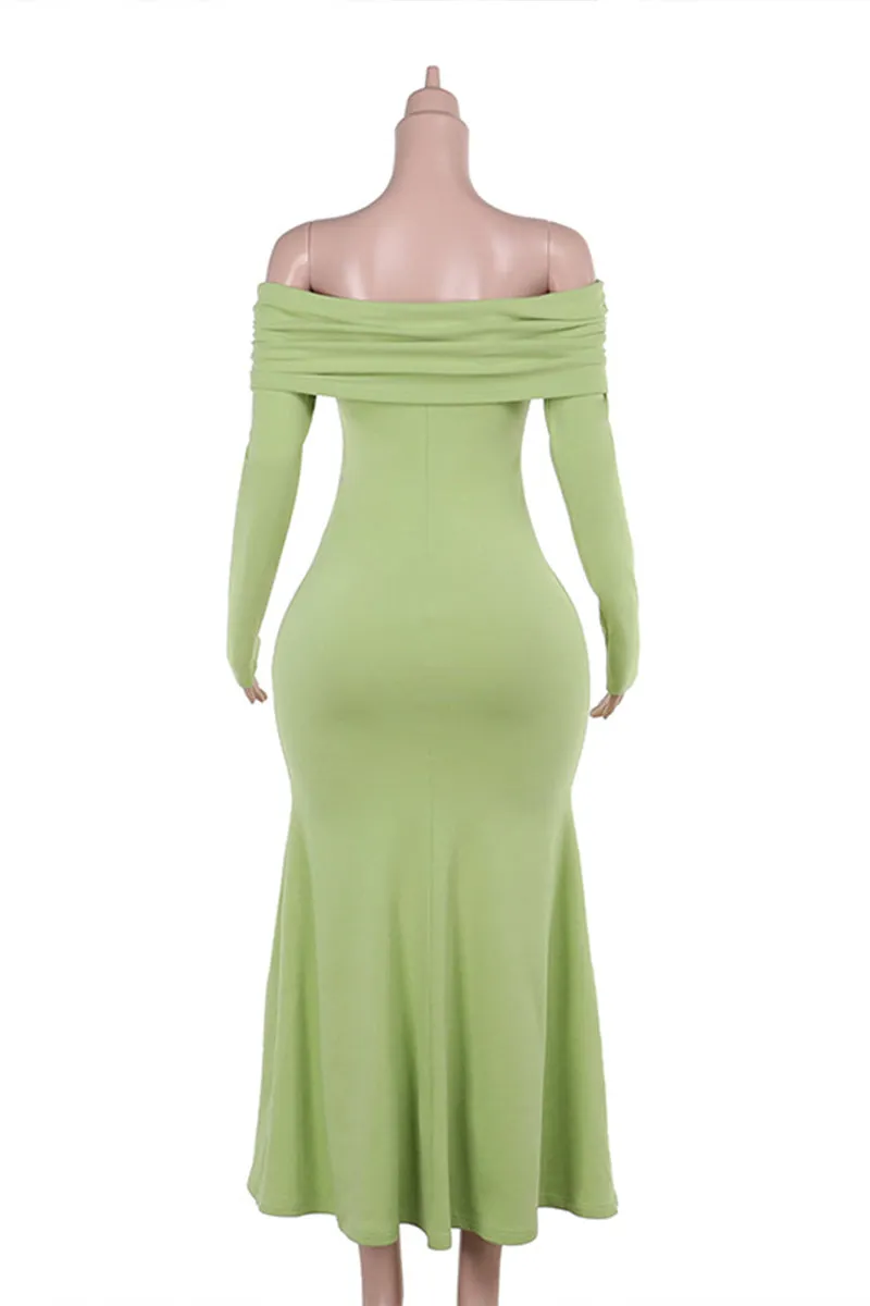 HBS1357 Luxe Velvet Off-Shoulder Gown Dress