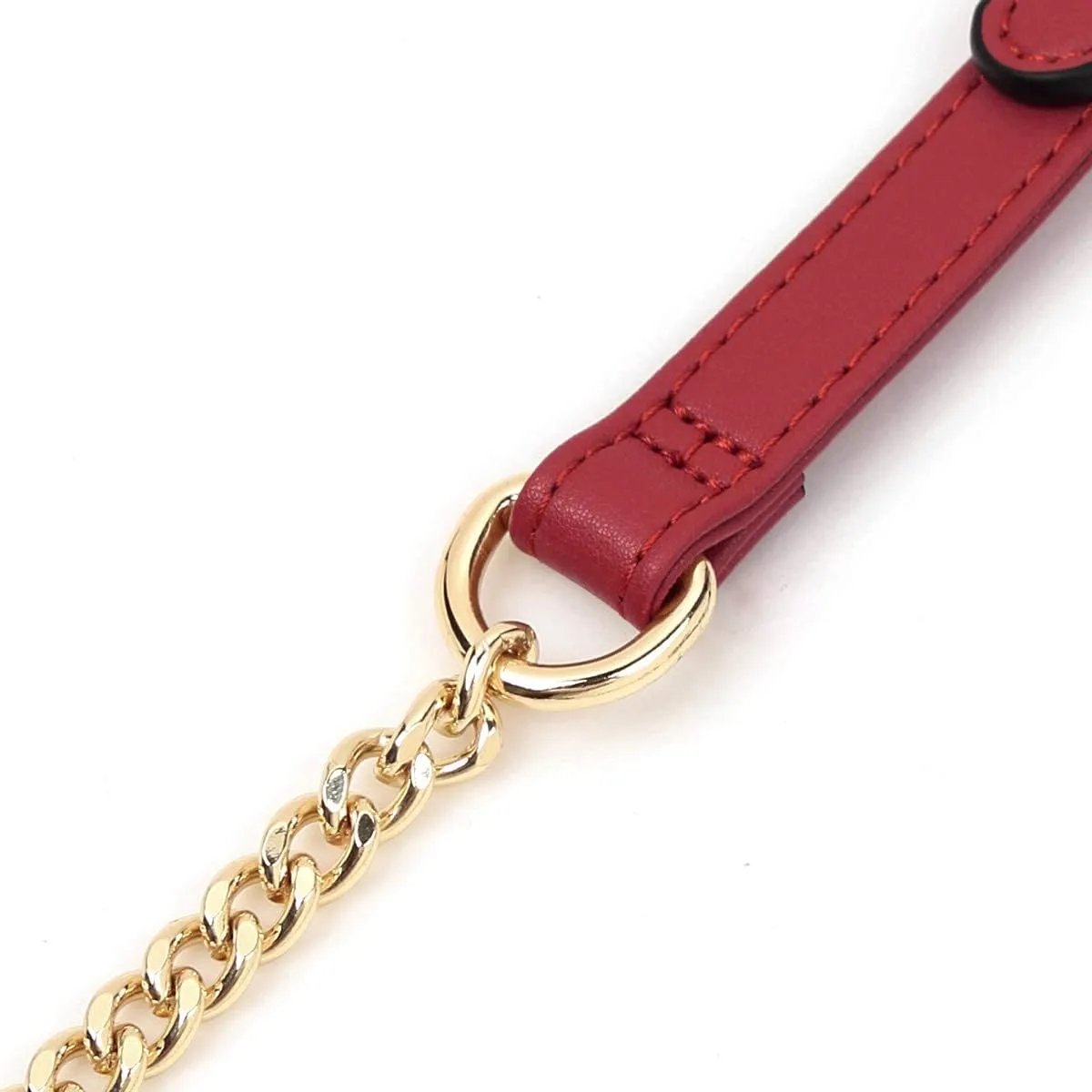 LAORENTOU Women's Leather Adjustable Chain Straps for Crossbody Bag Shoulder Purse Replacement Straps for Satchel Handbags