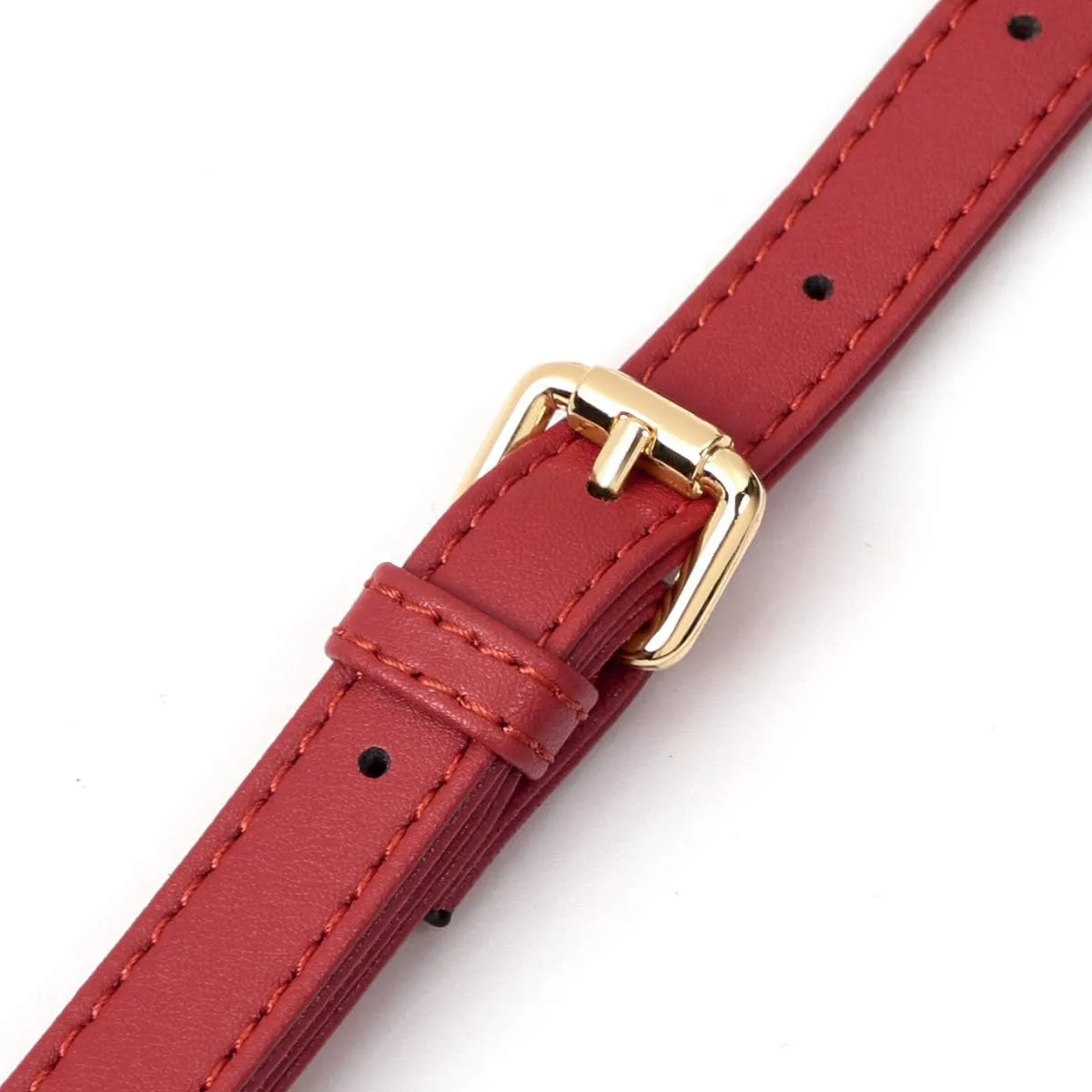 LAORENTOU Women's Leather Adjustable Chain Straps for Crossbody Bag Shoulder Purse Replacement Straps for Satchel Handbags