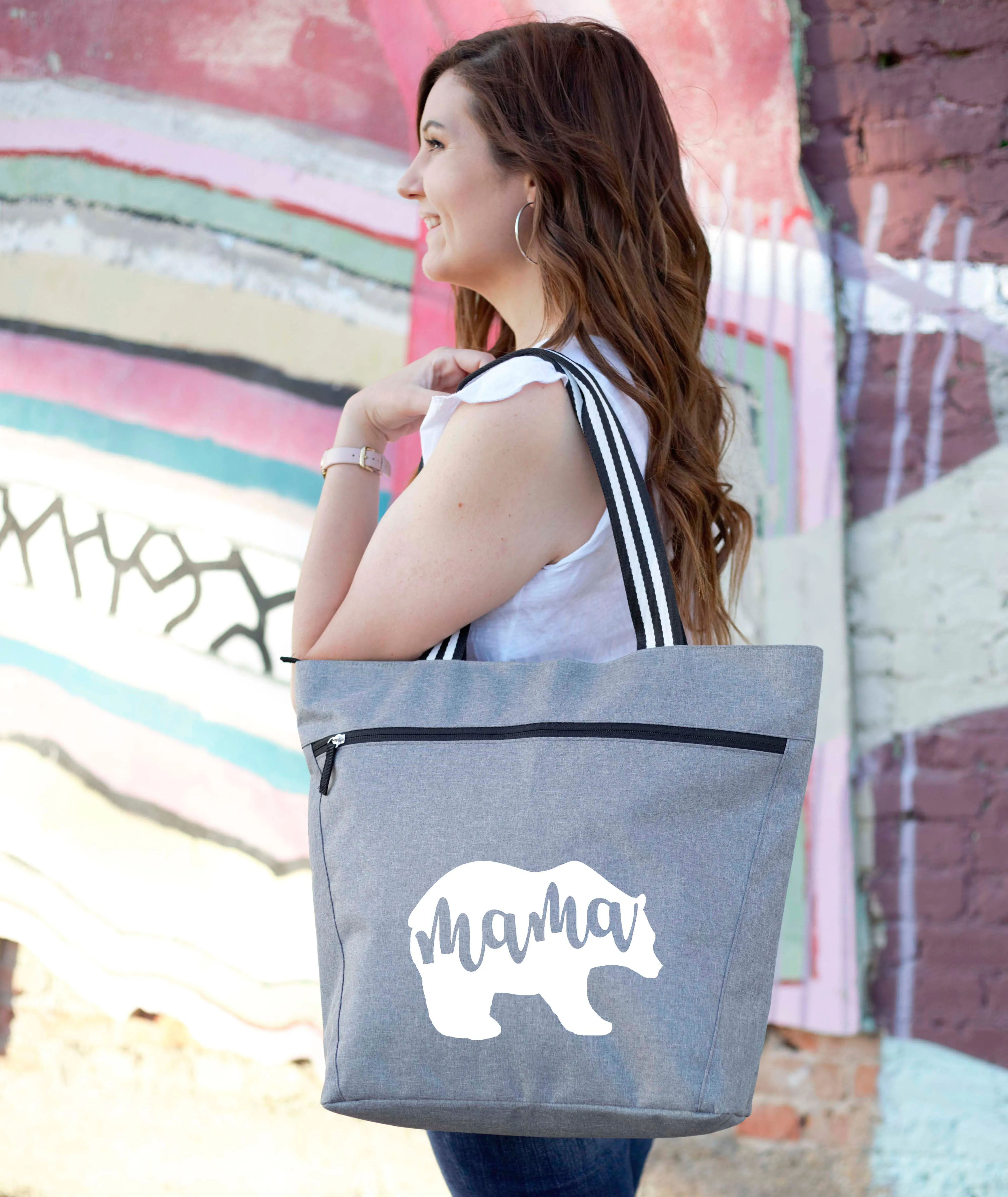 Mama Bear Lexie Gray Tote Bag