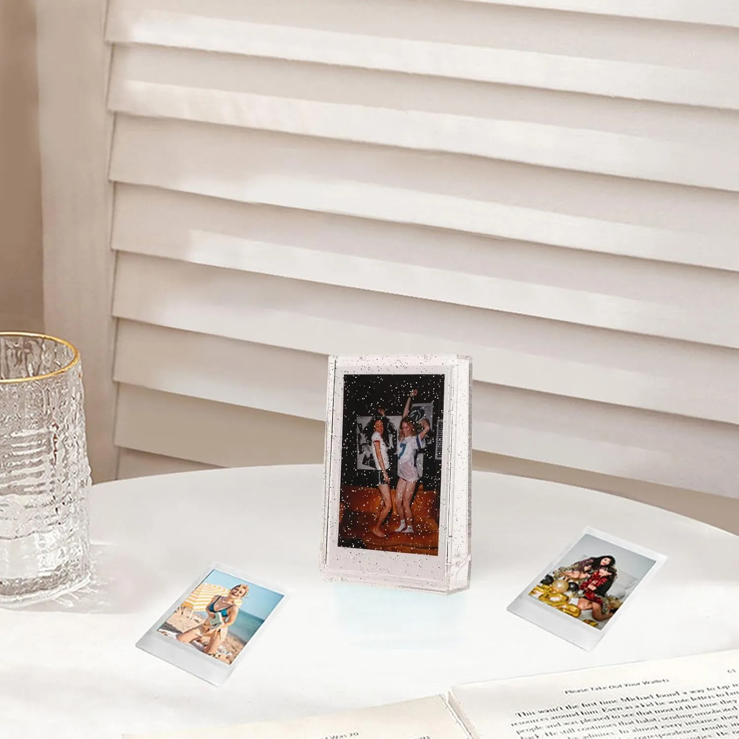Mini Photo Case, Mini 3 Inch Movie Photo Case, Mini PC Photo Case with Hand Rope, Instant Camera Movies, Bag, Clear Gloss