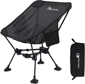 MOON LENCE Portable Camping Chair Backpacking Chair - The 4th Generation Ultralight Folding Chair - Compact, Lightweight Foldable Chairs for Hiking Mountaineering, Beach
