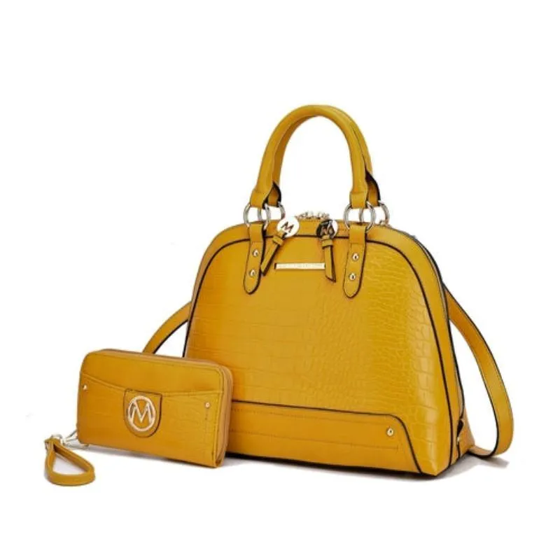 Nora Premium Croco Satchel Handbag For Women