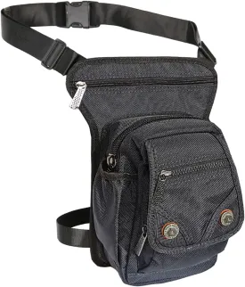 Nylon Leg Bag Thigh Pouch Fanny Pack Tactical Shoulder Messenger Bag Blue