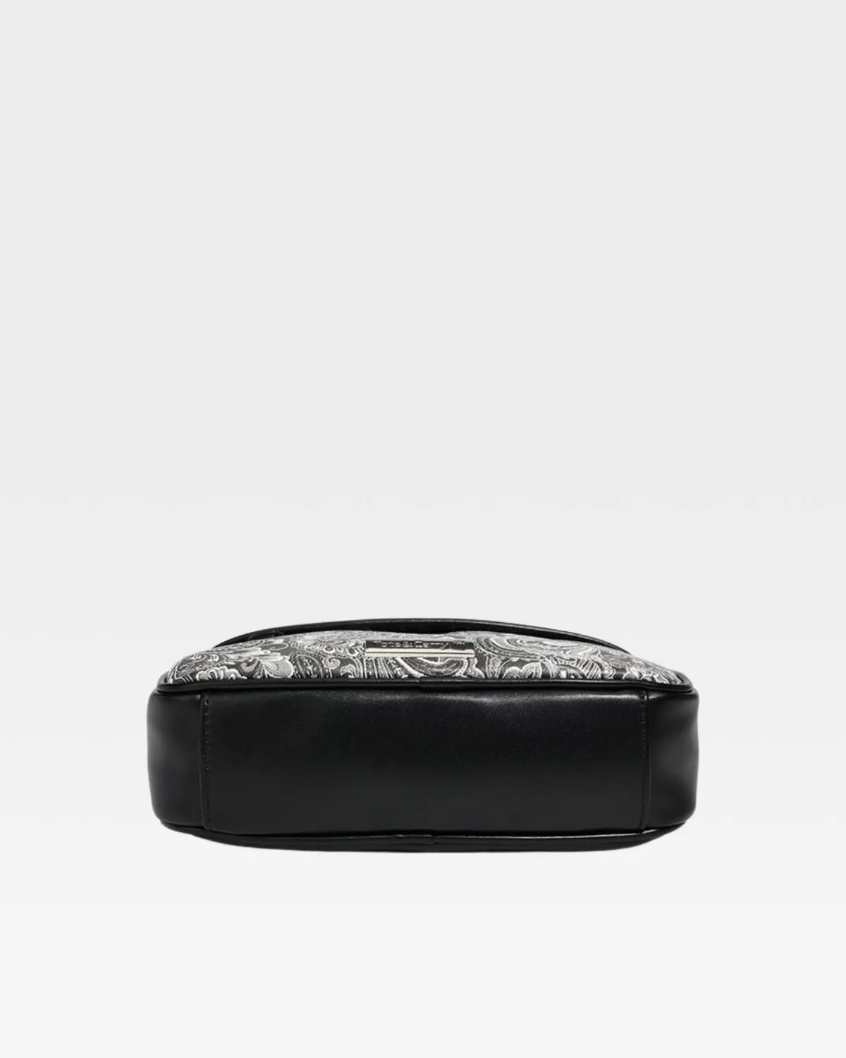 Paisley Crossbody Messenger Bag in Black