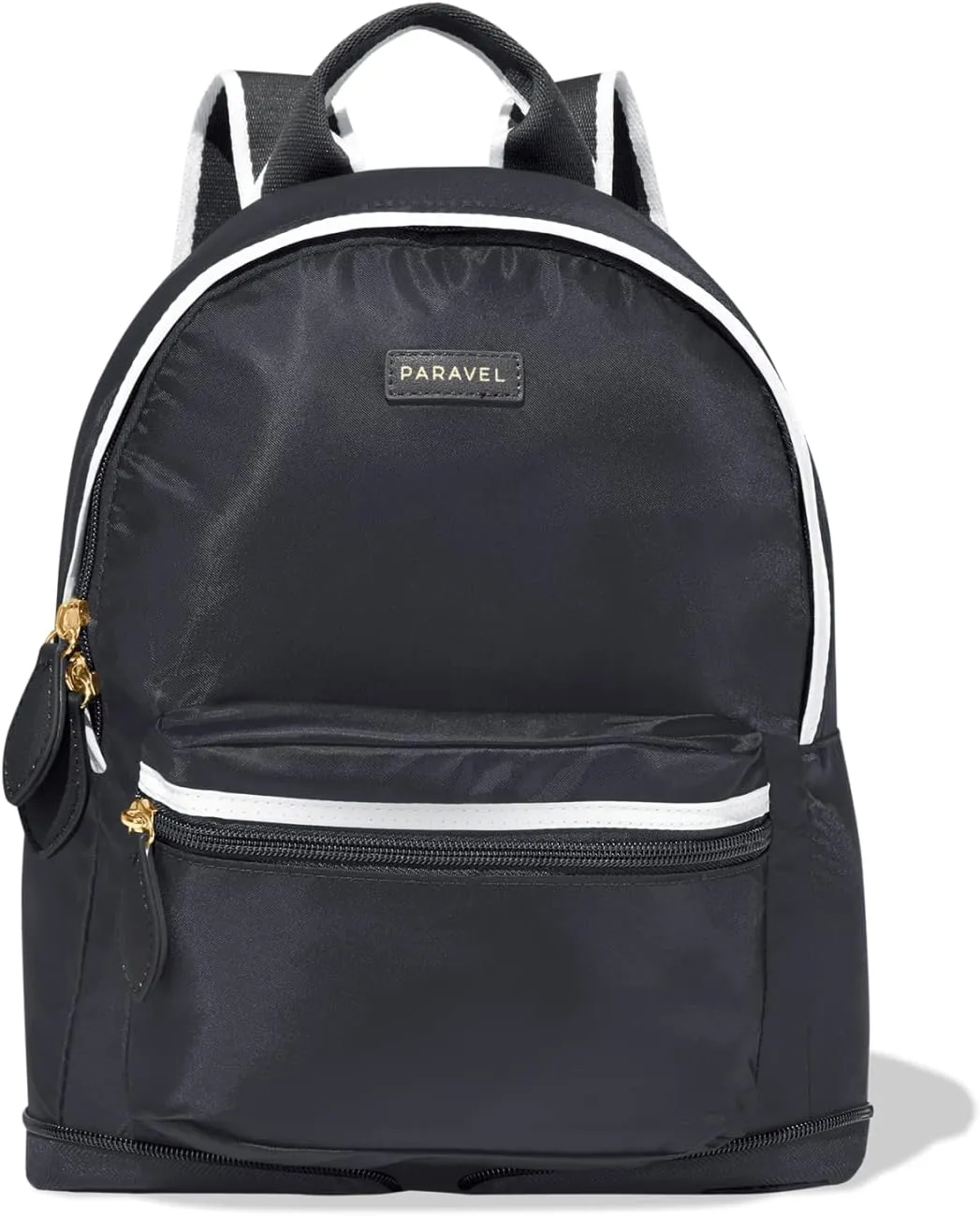 Paravel Fold-Up Mini Travel Backpack | Everyday Lightweight & Packable Nylon Daypack | Derby Black