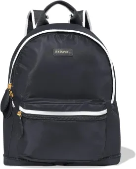 Paravel Fold-Up Mini Travel Backpack | Everyday Lightweight & Packable Nylon Daypack | Derby Black