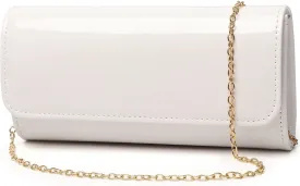 Patent Leather Envelope Clutch Womens Evening Handbag Stylish Shoulder Bag Purse for Christmas Wedding Party Prom