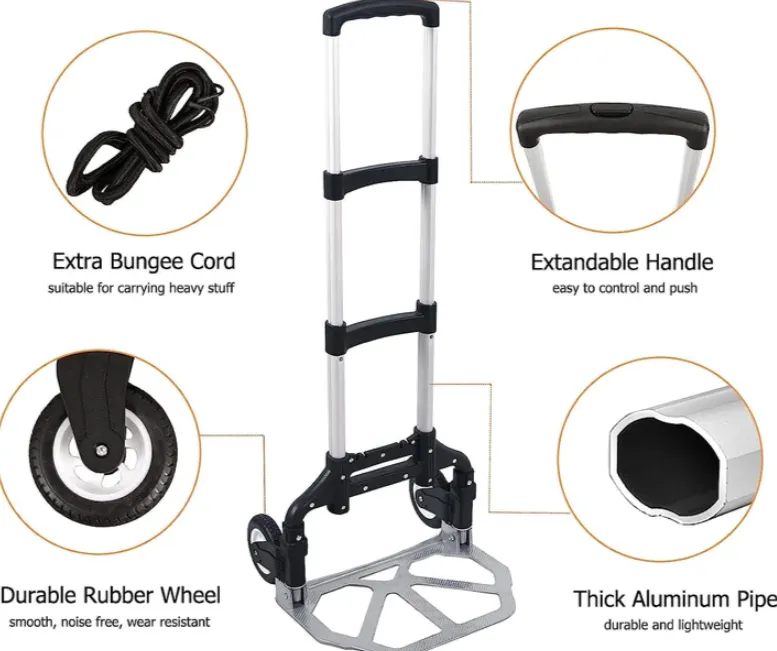 Portable Aluminium Cart Folding Trolley Ttroll070