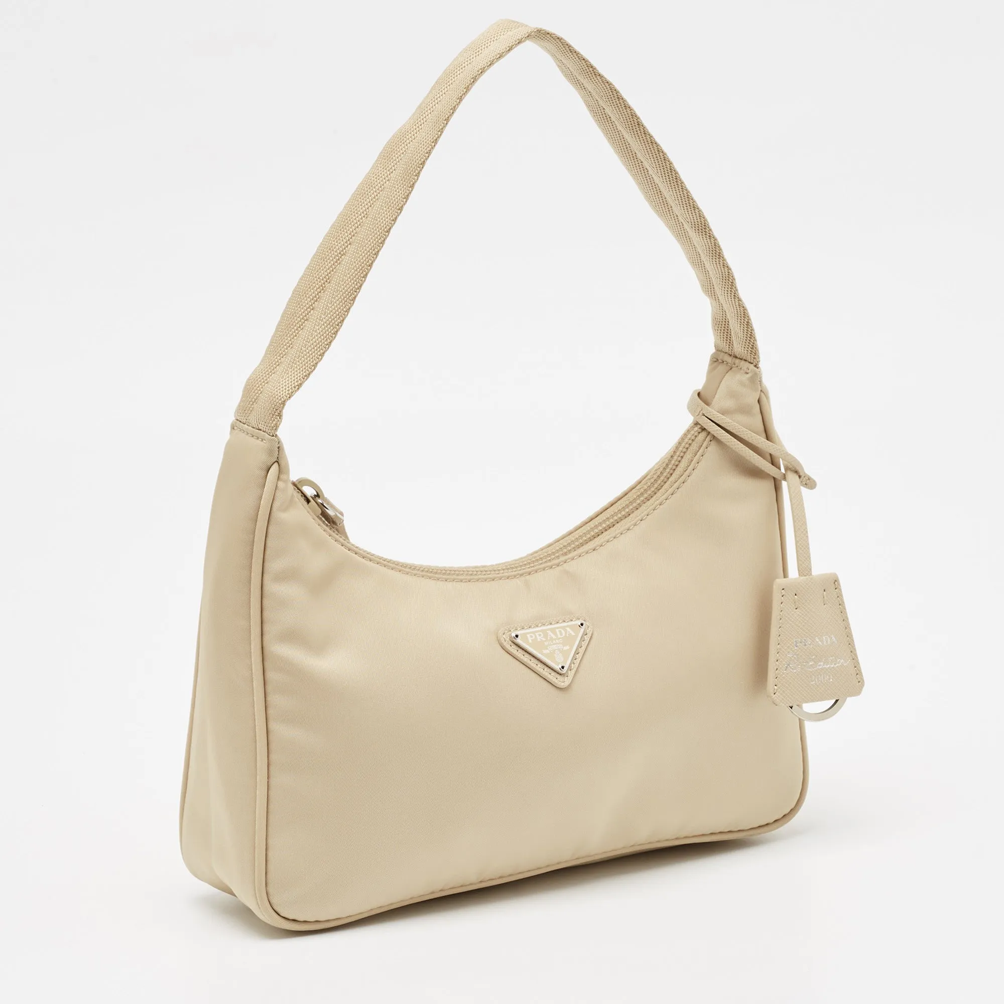 Prada Cream Nylon Re-Edition 2000 Bag