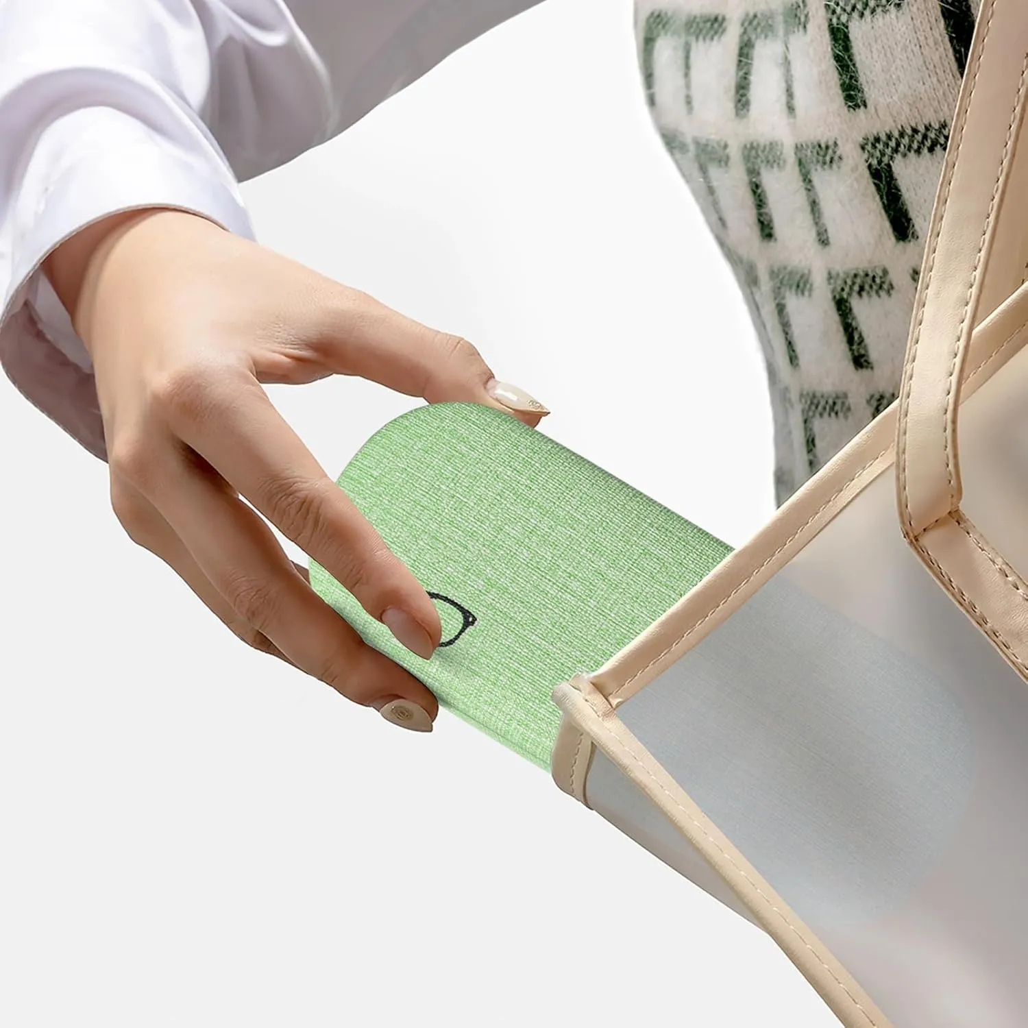 RayLove Hard Shell Glasses Case, PU leather Eyeglass Case Comes with a Pouch & Cleaning Cloth