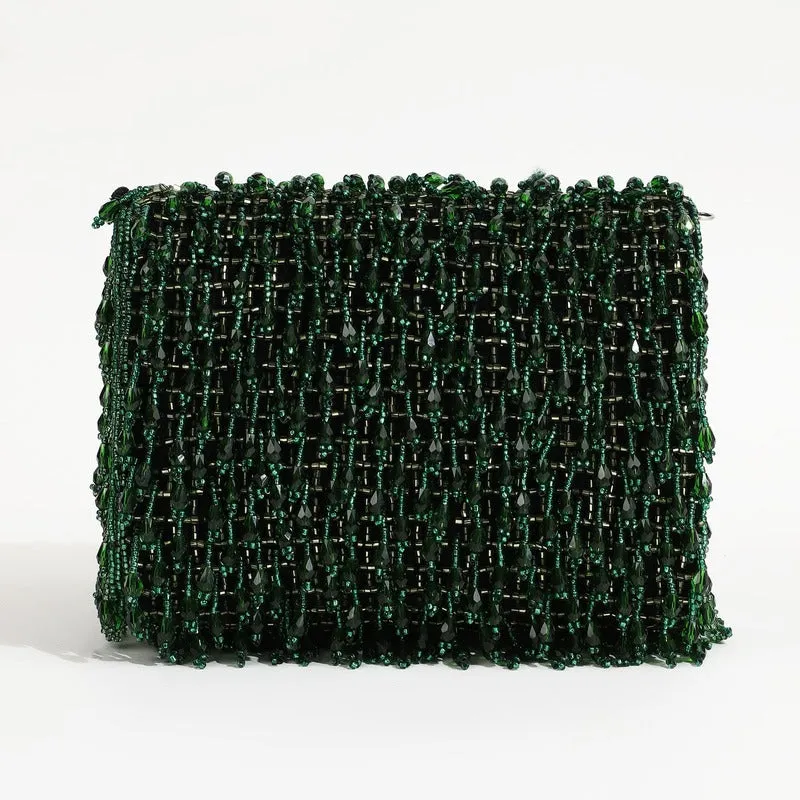 Rosa Beaded Flap over Clutch Bag